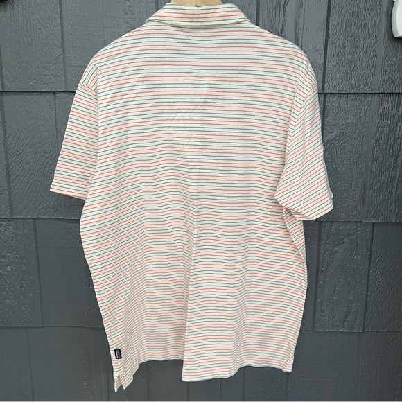 Patagonia Pacific Stripe Organic Cotton Lightweight Squeaky Clean Polo Shirt - Picture 3 of 10